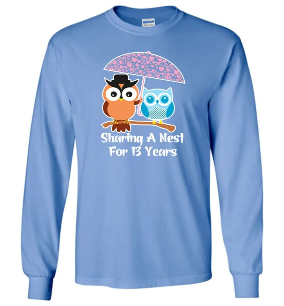 13 Years Wedding Anniversary Gifts Valentine's Day Long Sleeve T-Shirt