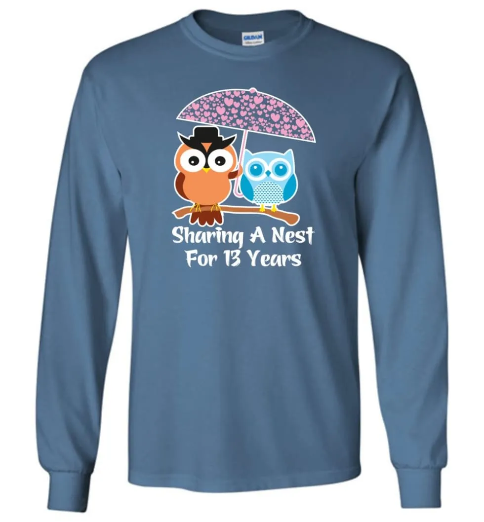 13 Years Wedding Anniversary Gifts Valentine's Day Long Sleeve T-Shirt