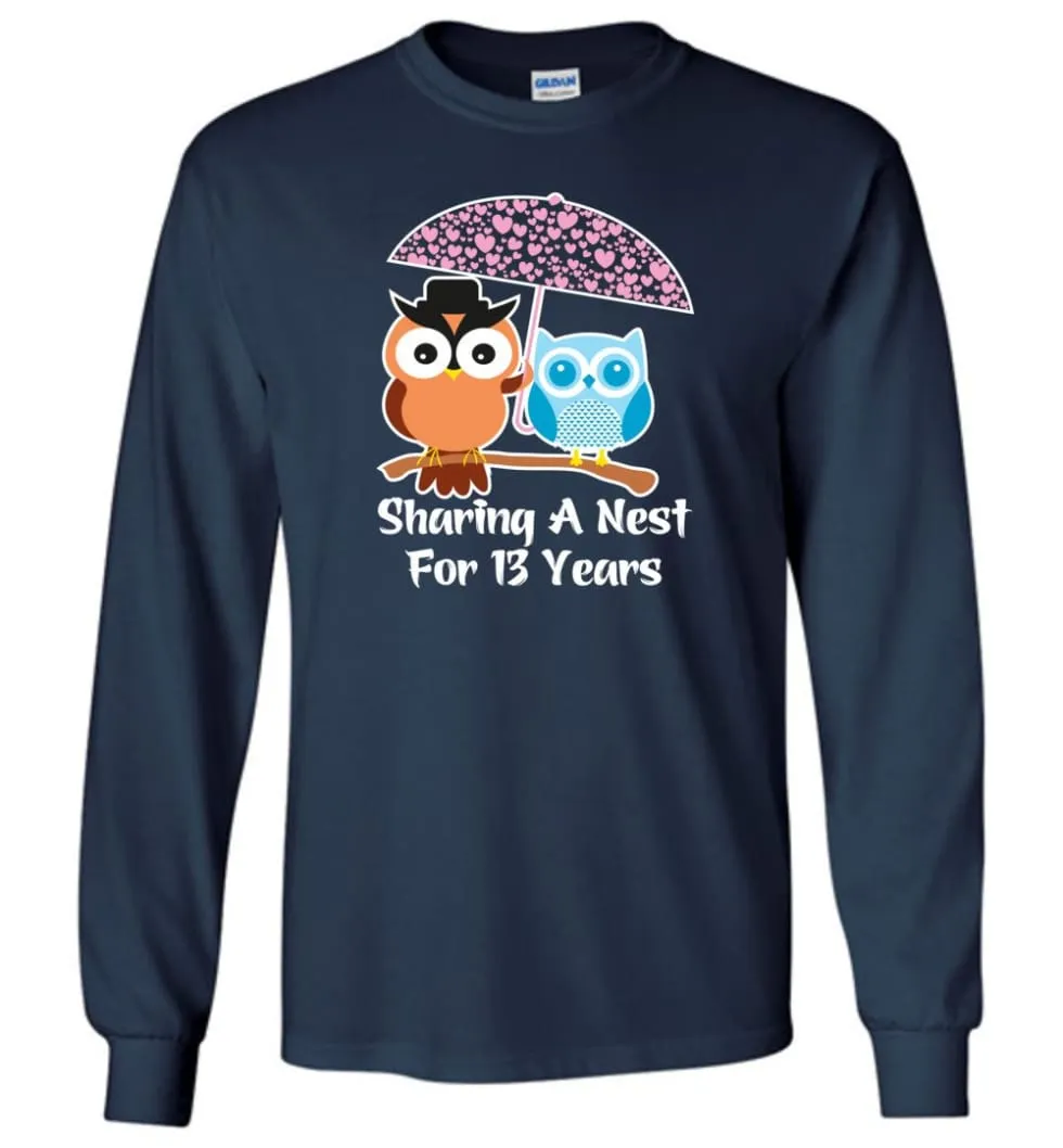 13 Years Wedding Anniversary Gifts Valentine's Day Long Sleeve T-Shirt