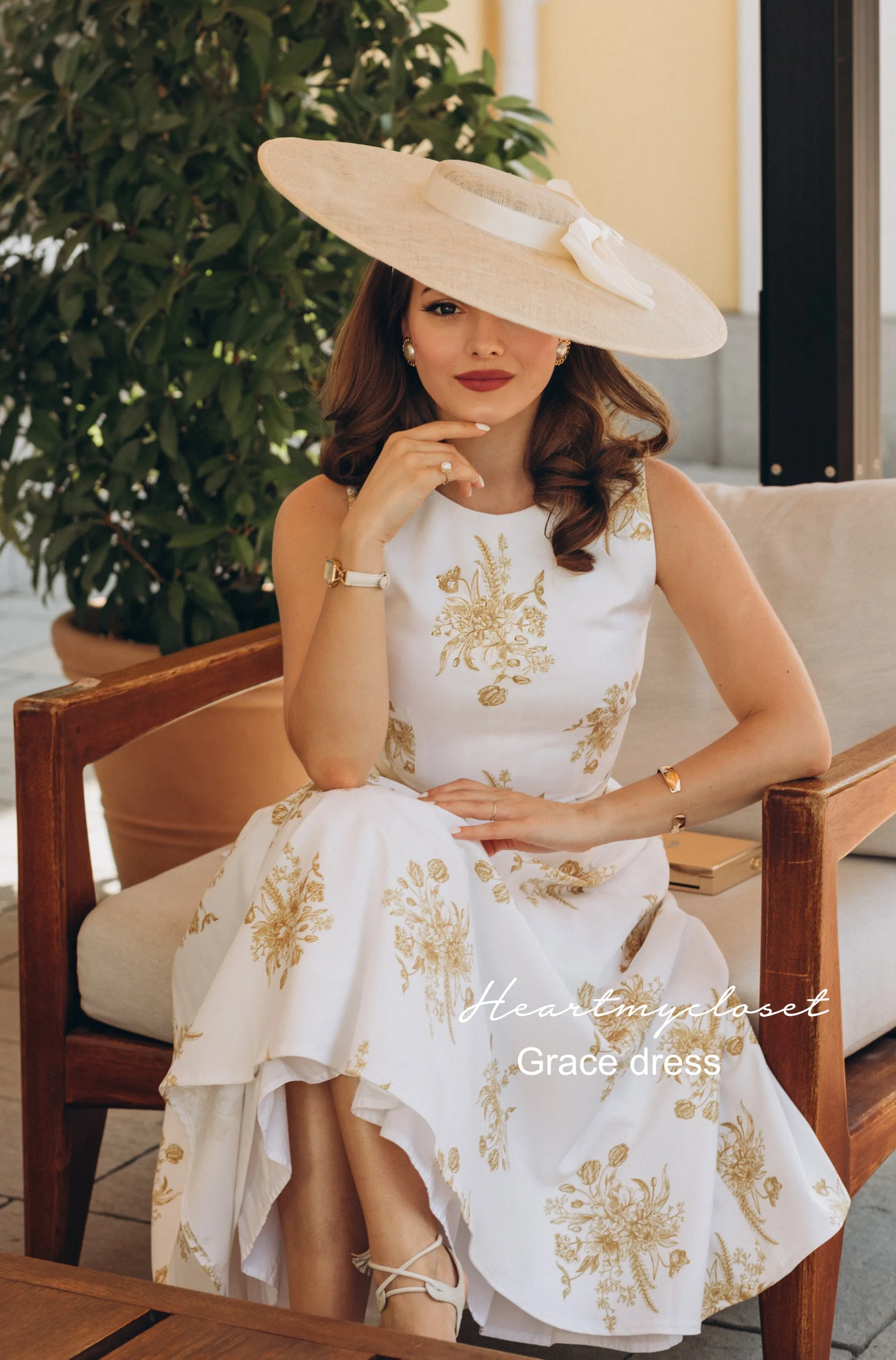 1950s Grace Kelly inspired dress