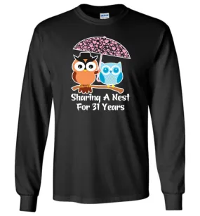 31 Years Wedding Anniversary Gifts Valentine's Day Long Sleeve T-Shirt