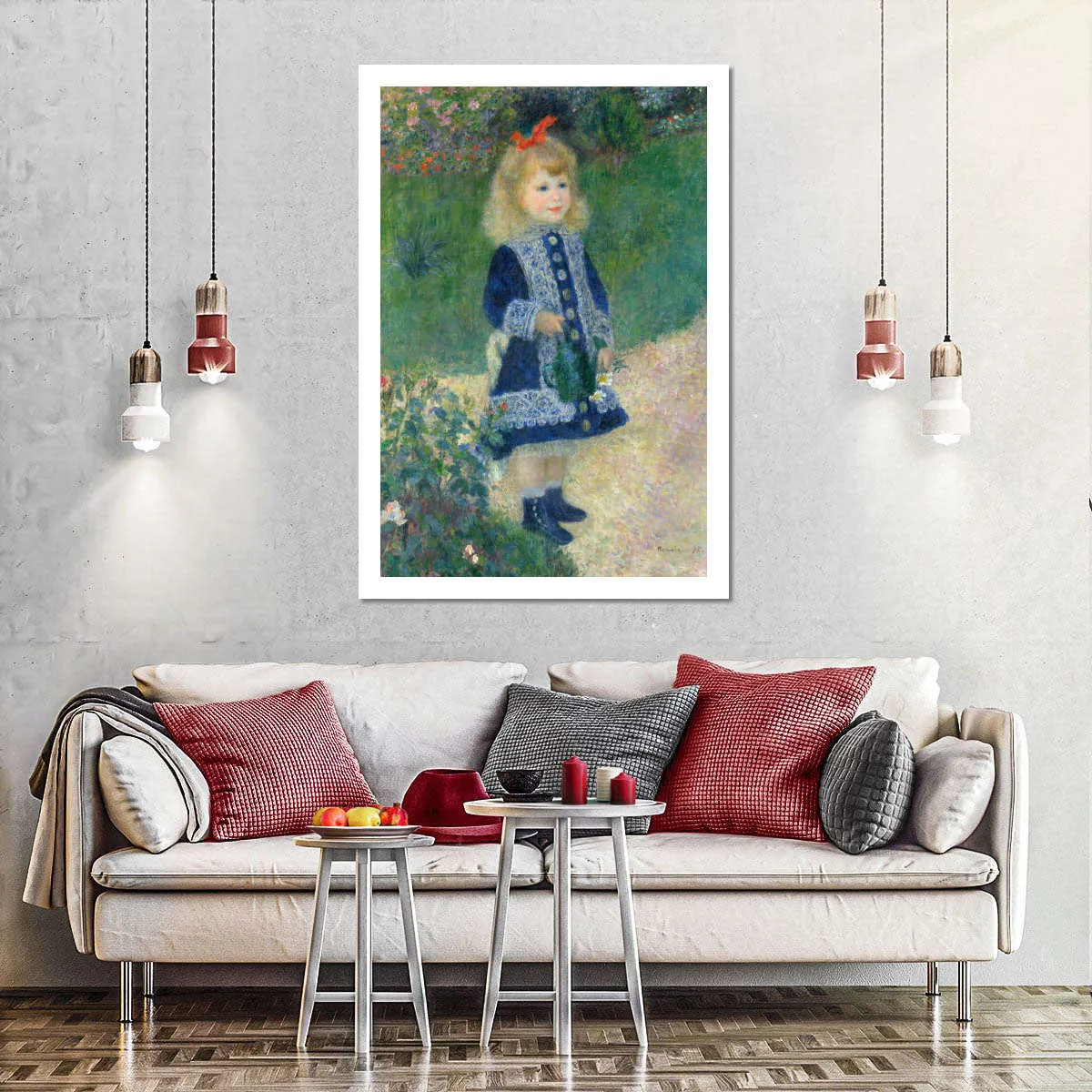 A Girl With A Watering Can Wall Art