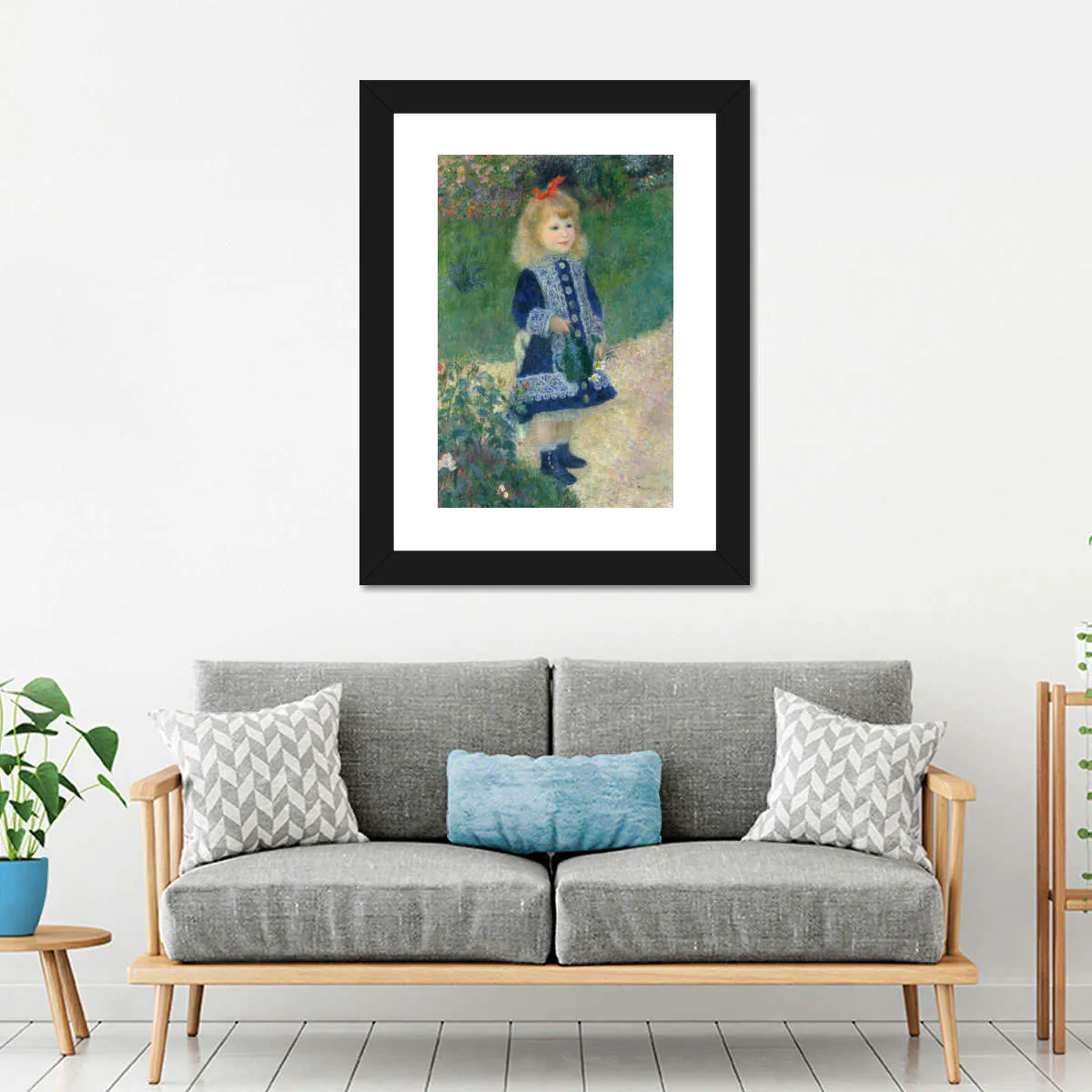 A Girl With A Watering Can Wall Art