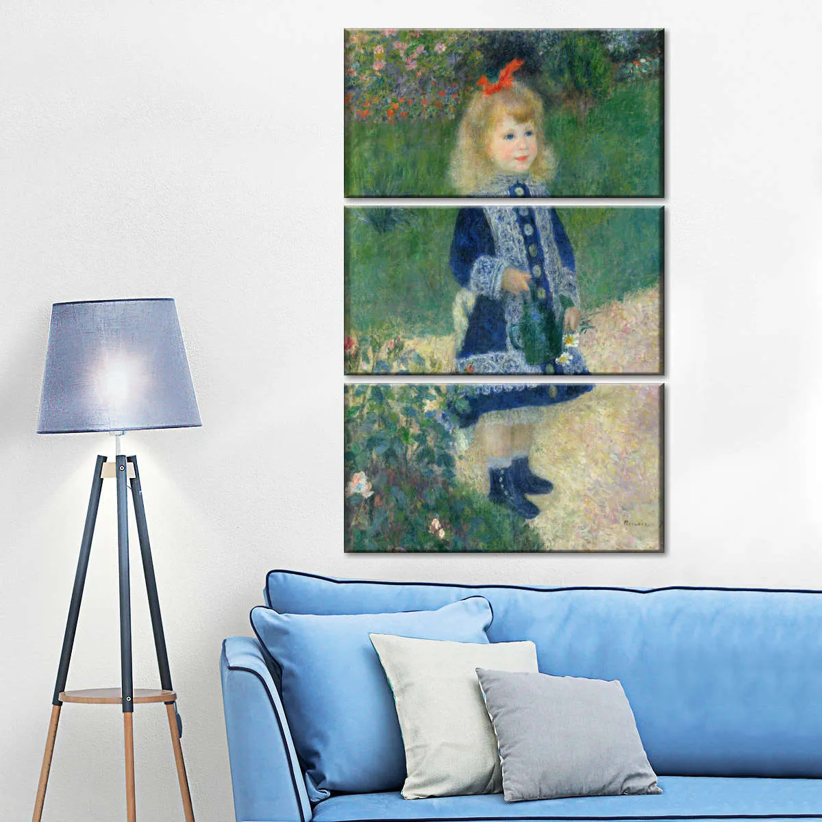 A Girl With A Watering Can Wall Art