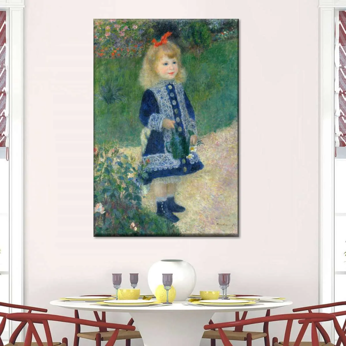 A Girl With A Watering Can Wall Art