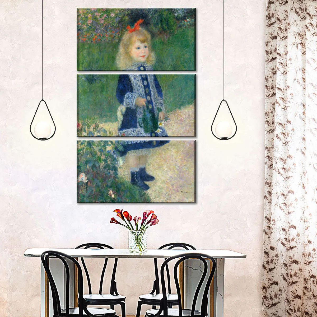 A Girl With A Watering Can Wall Art