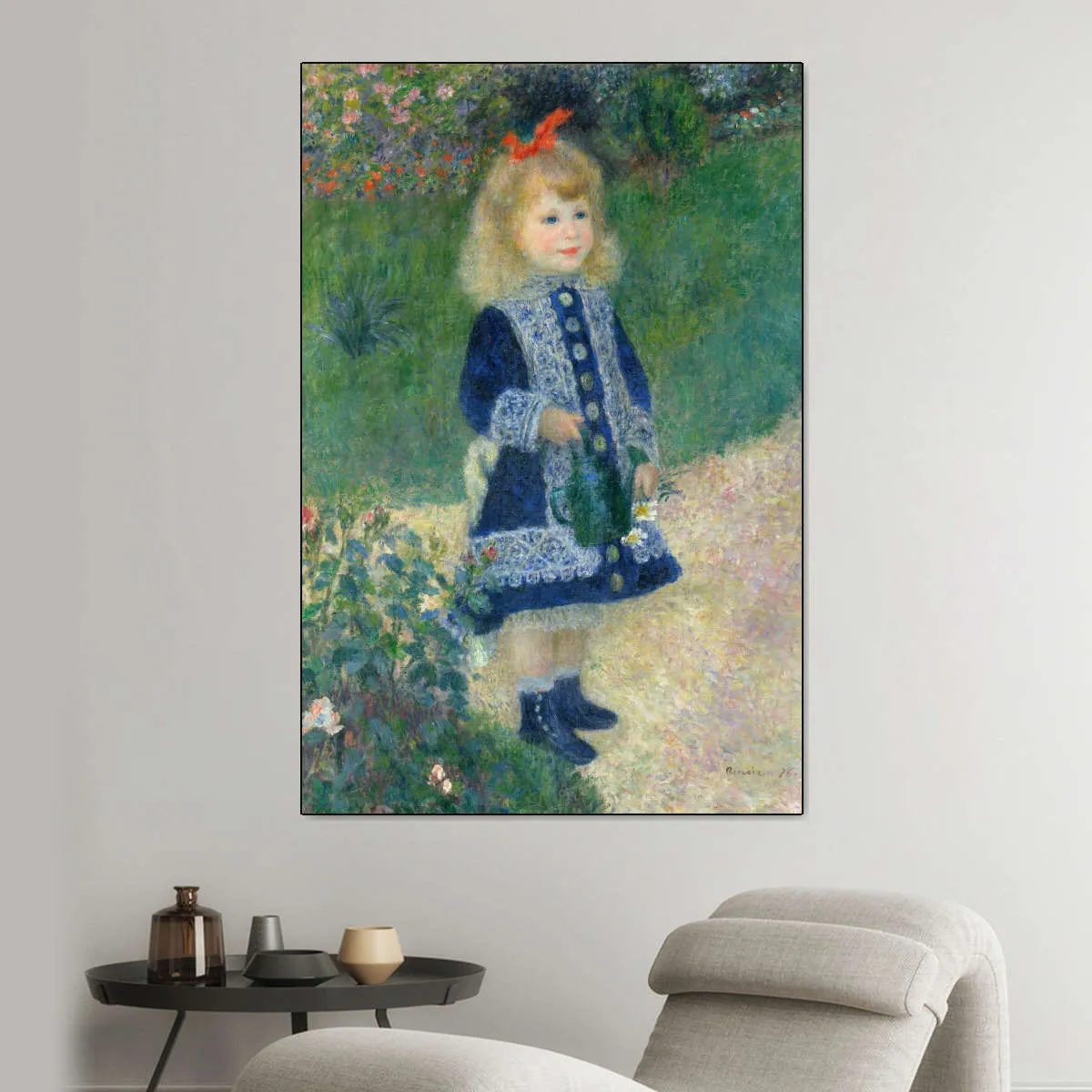 A Girl With A Watering Can Wall Art