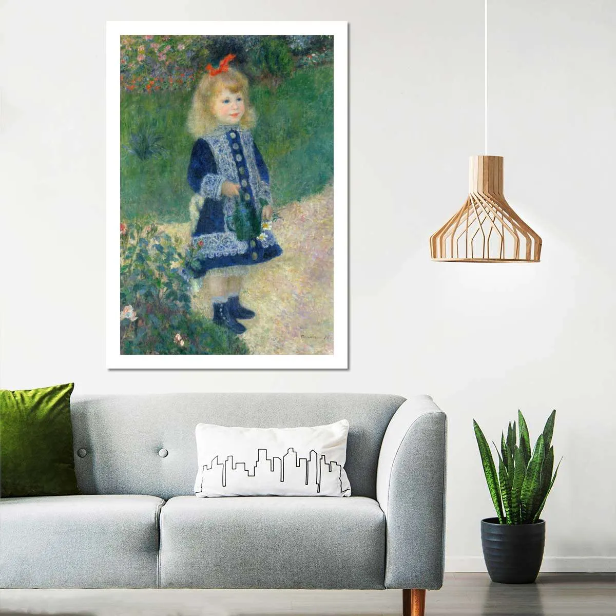 A Girl With A Watering Can Wall Art