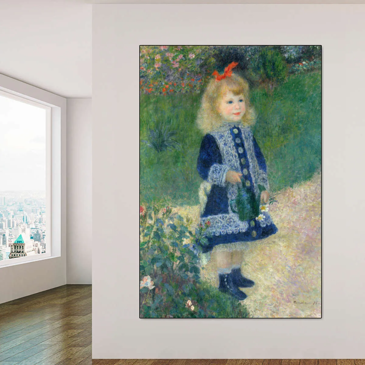 A Girl With A Watering Can Wall Art