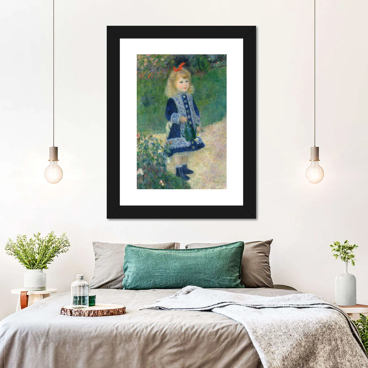 A Girl With A Watering Can Wall Art