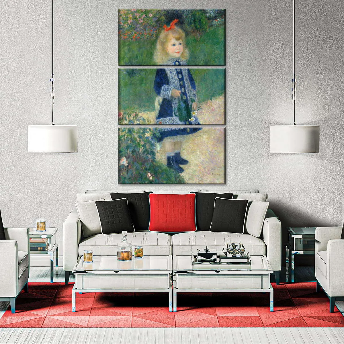 A Girl With A Watering Can Wall Art