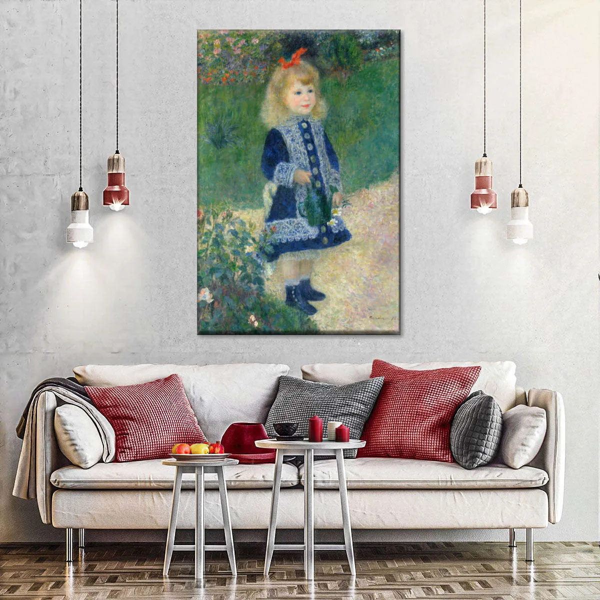 A Girl With A Watering Can Wall Art