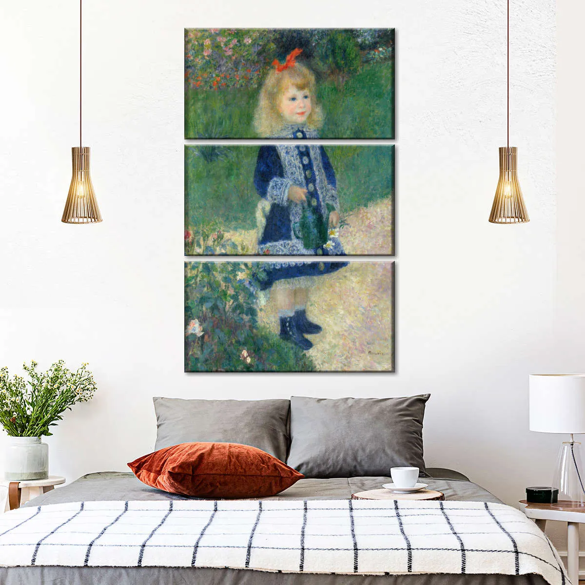 A Girl With A Watering Can Wall Art