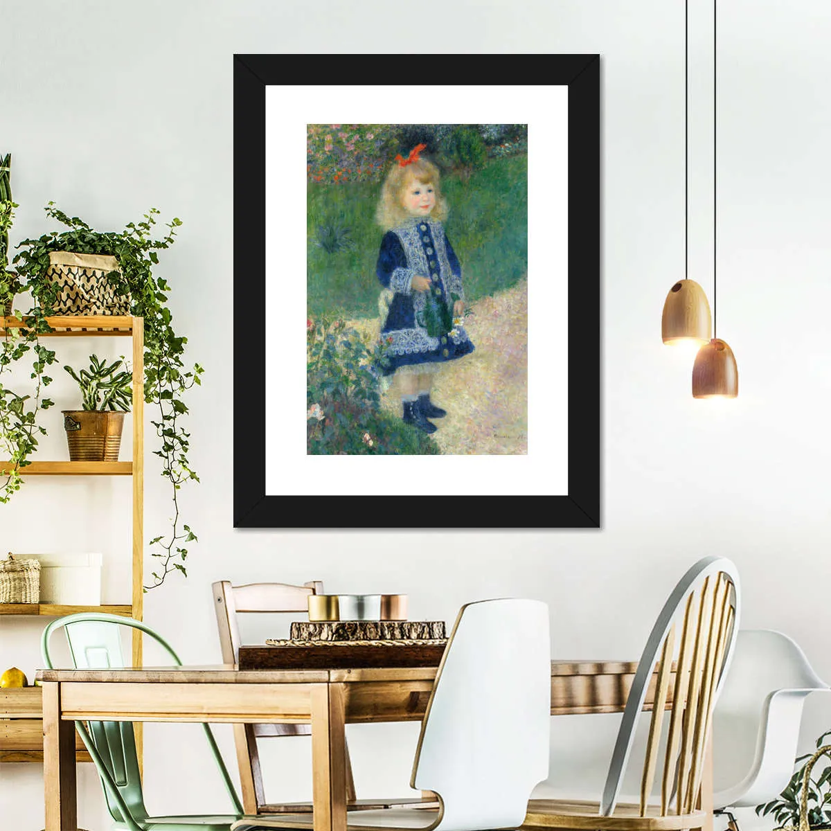 A Girl With A Watering Can Wall Art