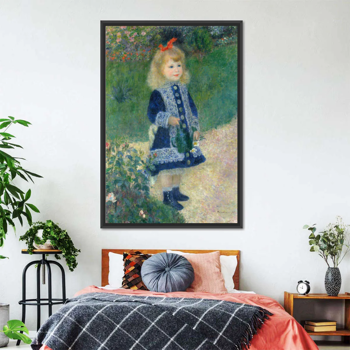 A Girl With A Watering Can Wall Art