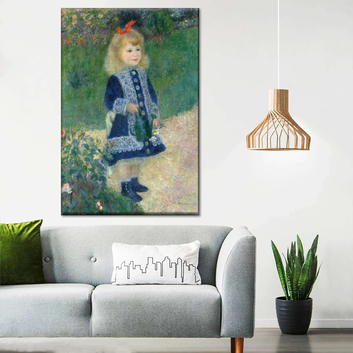 A Girl With A Watering Can Wall Art