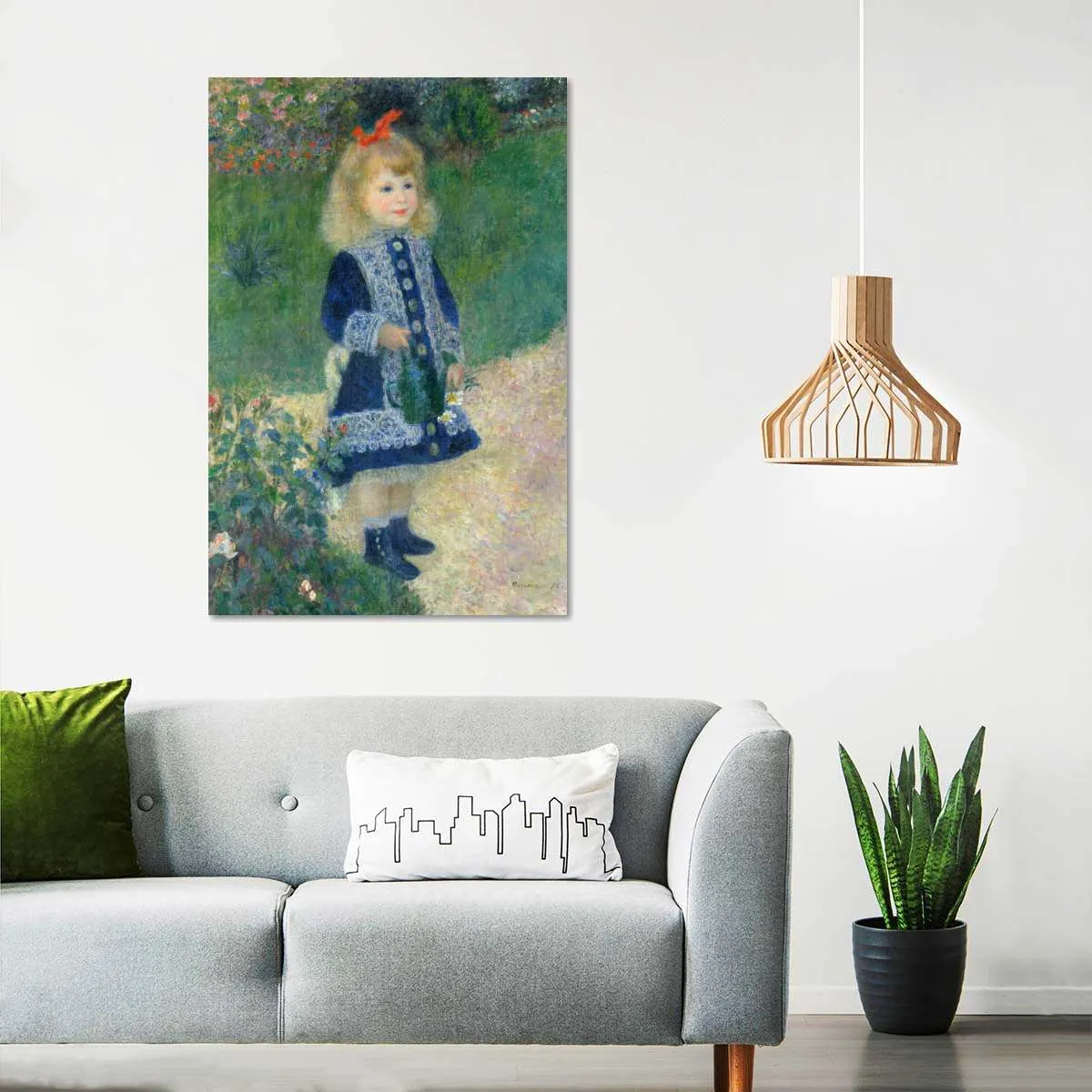 A Girl With A Watering Can Wall Art