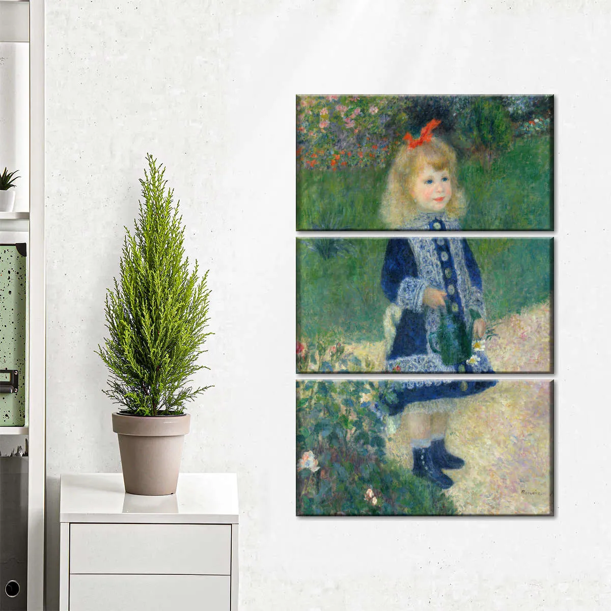 A Girl With A Watering Can Wall Art