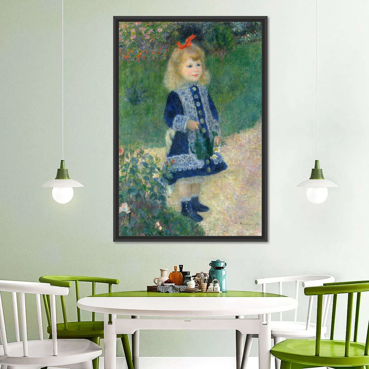 A Girl With A Watering Can Wall Art