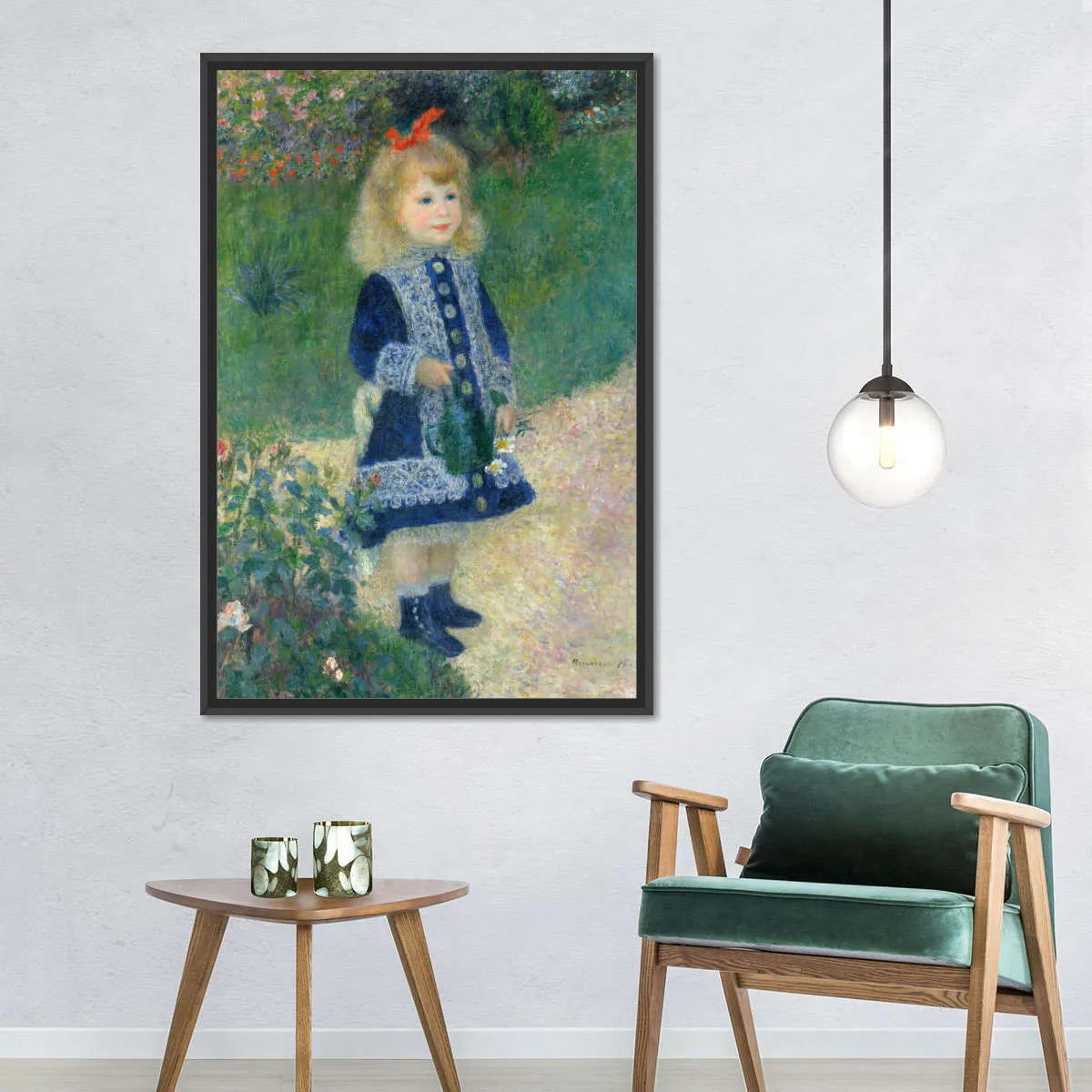 A Girl With A Watering Can Wall Art