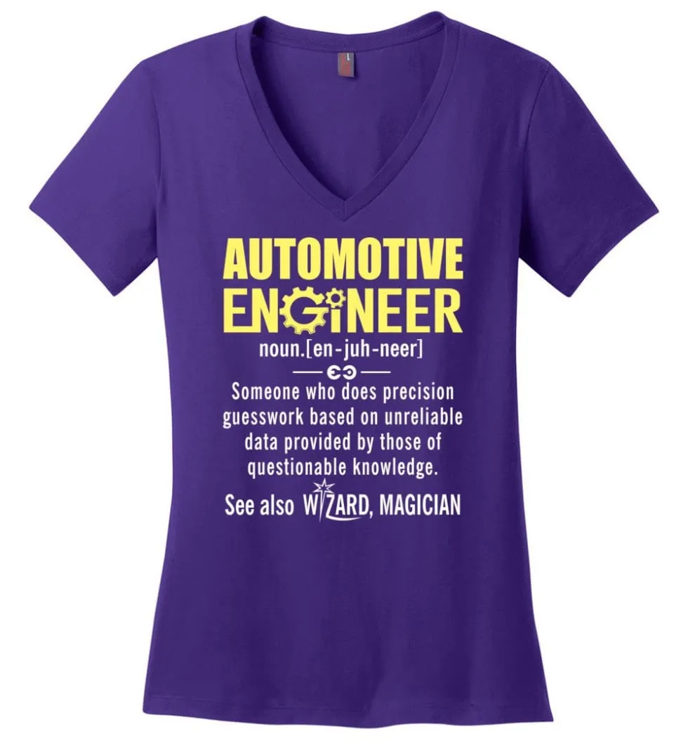 Aerospace Engineer Definition Ladies V-Neck