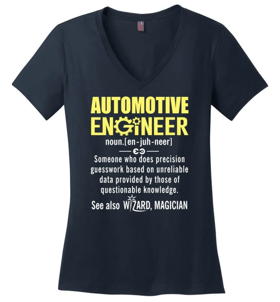 Aerospace Engineer Definition Ladies V-Neck