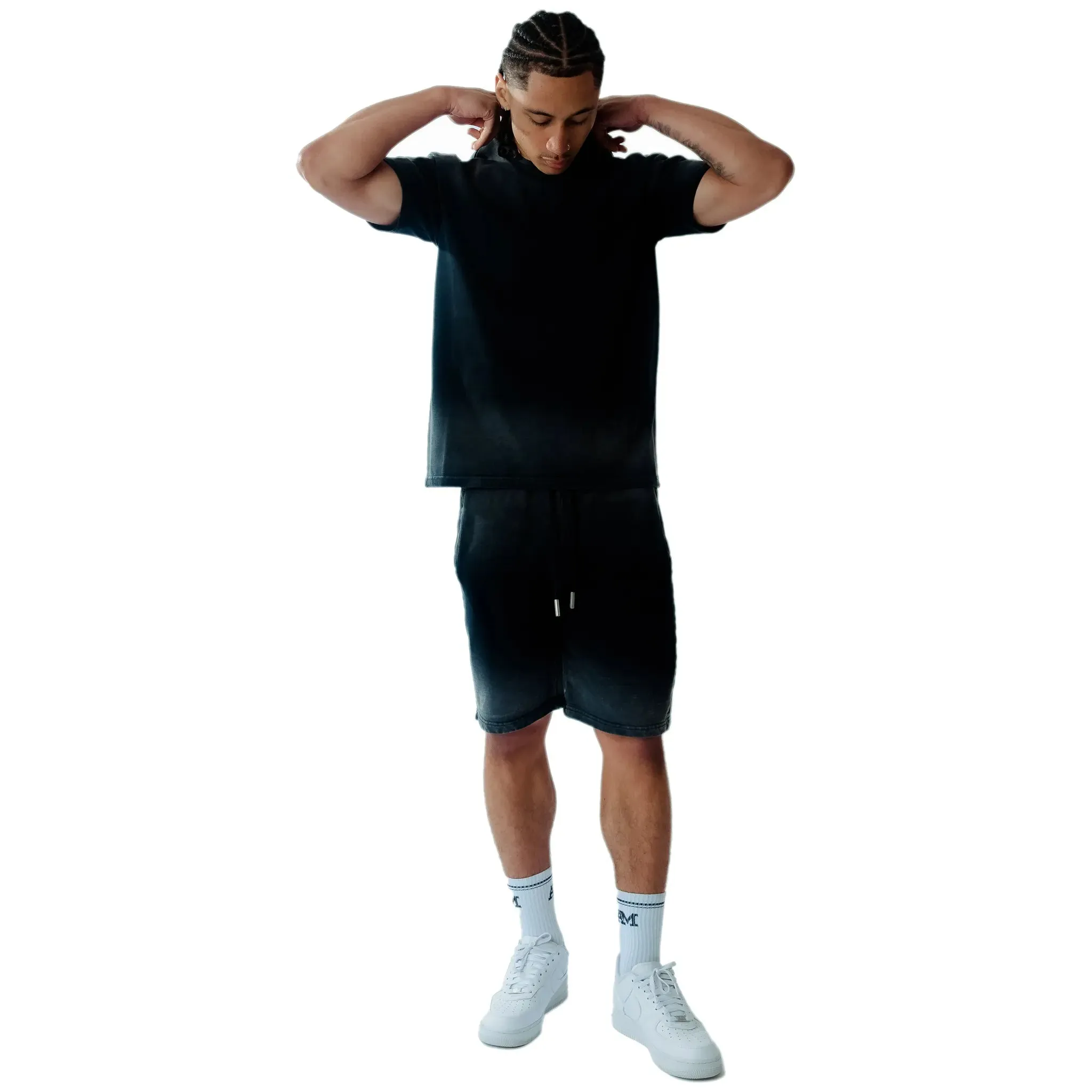 Amicci Levanto Washed Black Shorts