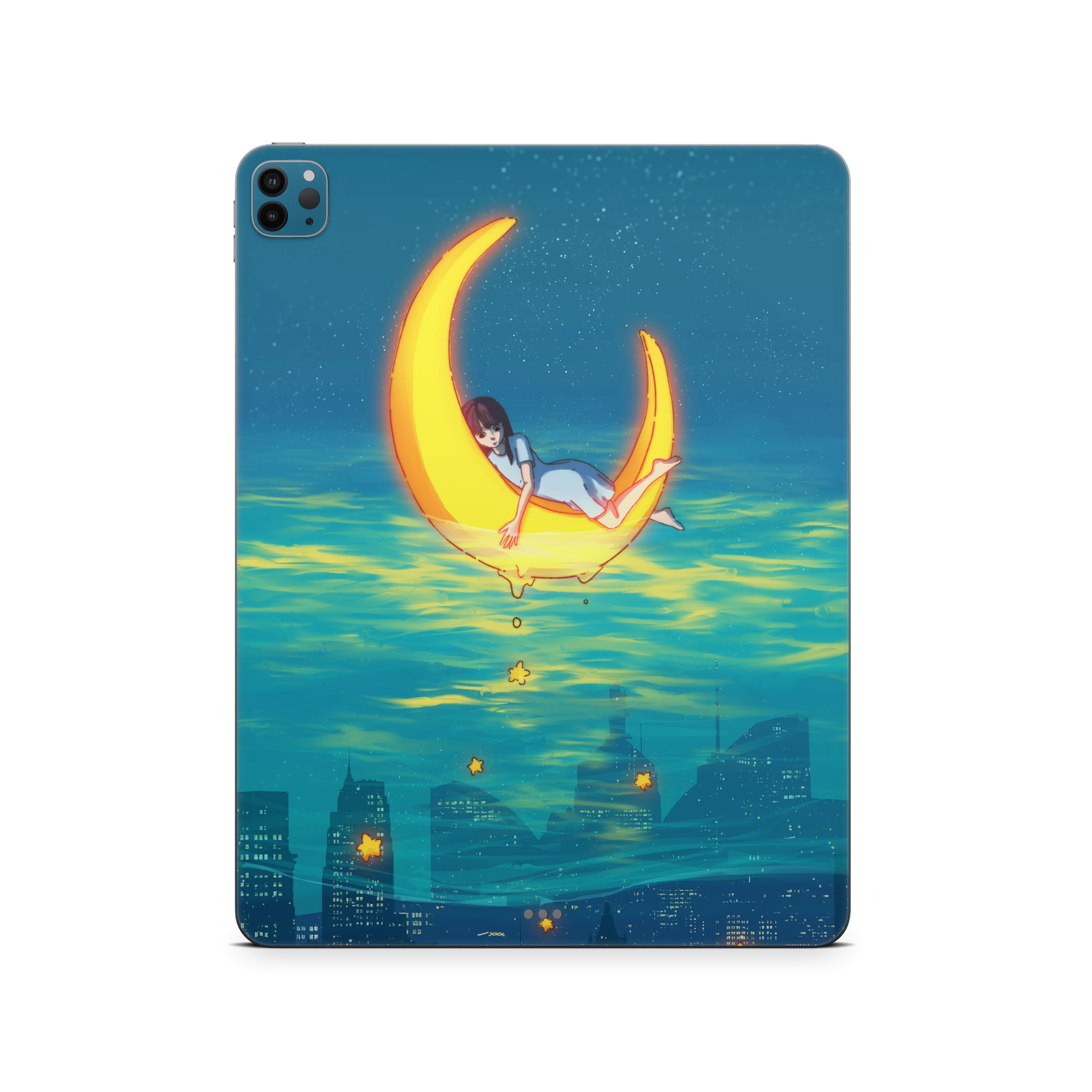 Apple iPad Girl on the Moon Skin