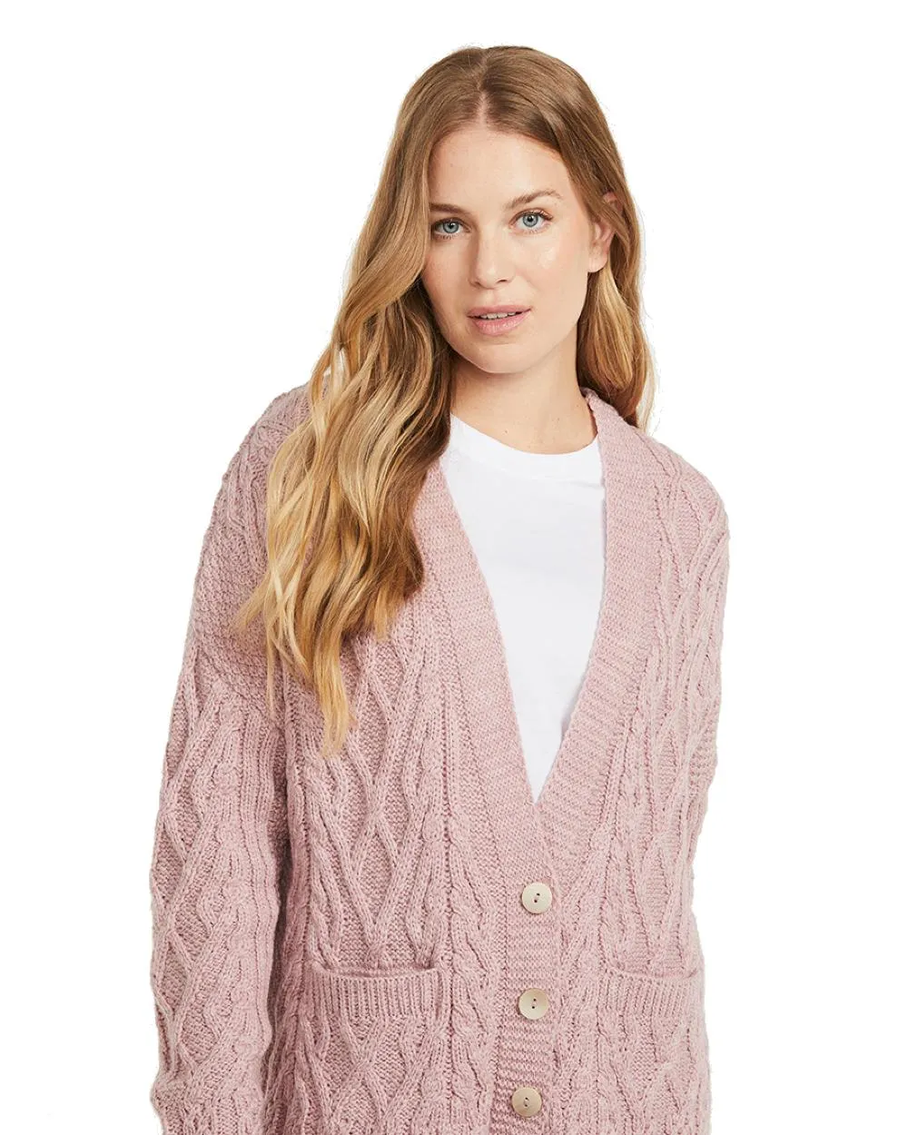 Aran Valentia Trellis Womens Cardigan