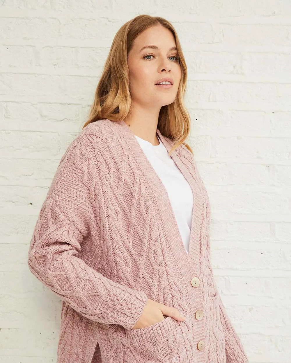 Aran Valentia Trellis Womens Cardigan