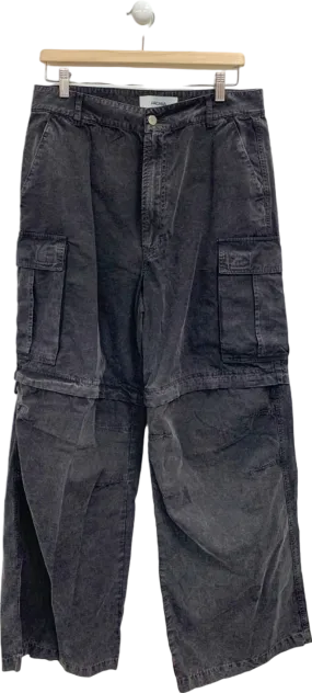 Arcana Black Cargo Trousers UK w32