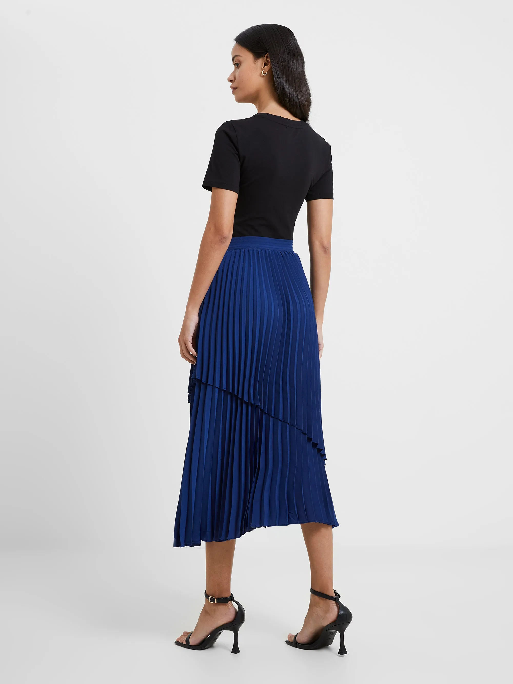 Arie Pleated Midi Skirt