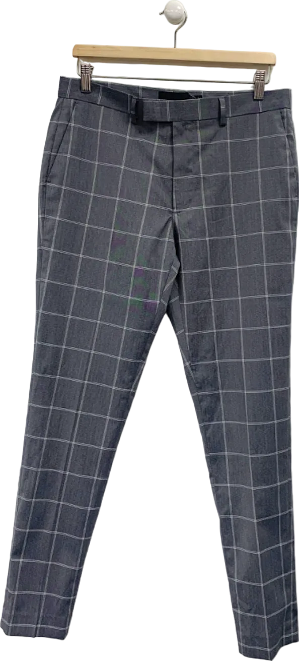 ASOS Grey Check Trousers W32