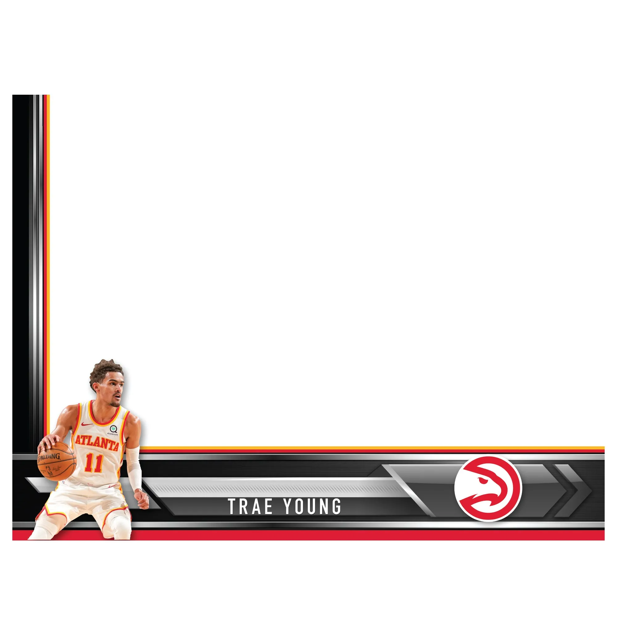 Atlanta Hawks: Trae Young Dry Erase Whiteboard - Officially Licensed NBA Removable Adhesive Decal