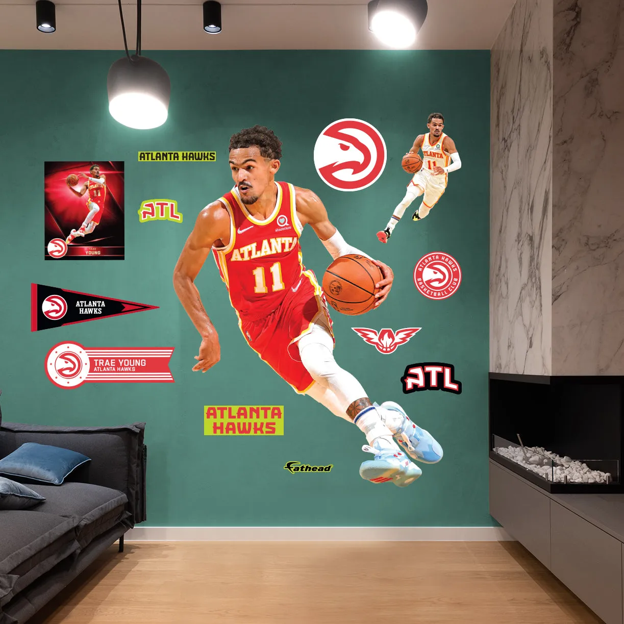 Atlanta Hawks: Trae Young - Officially Licensed NBA Removable Adhesive Decal