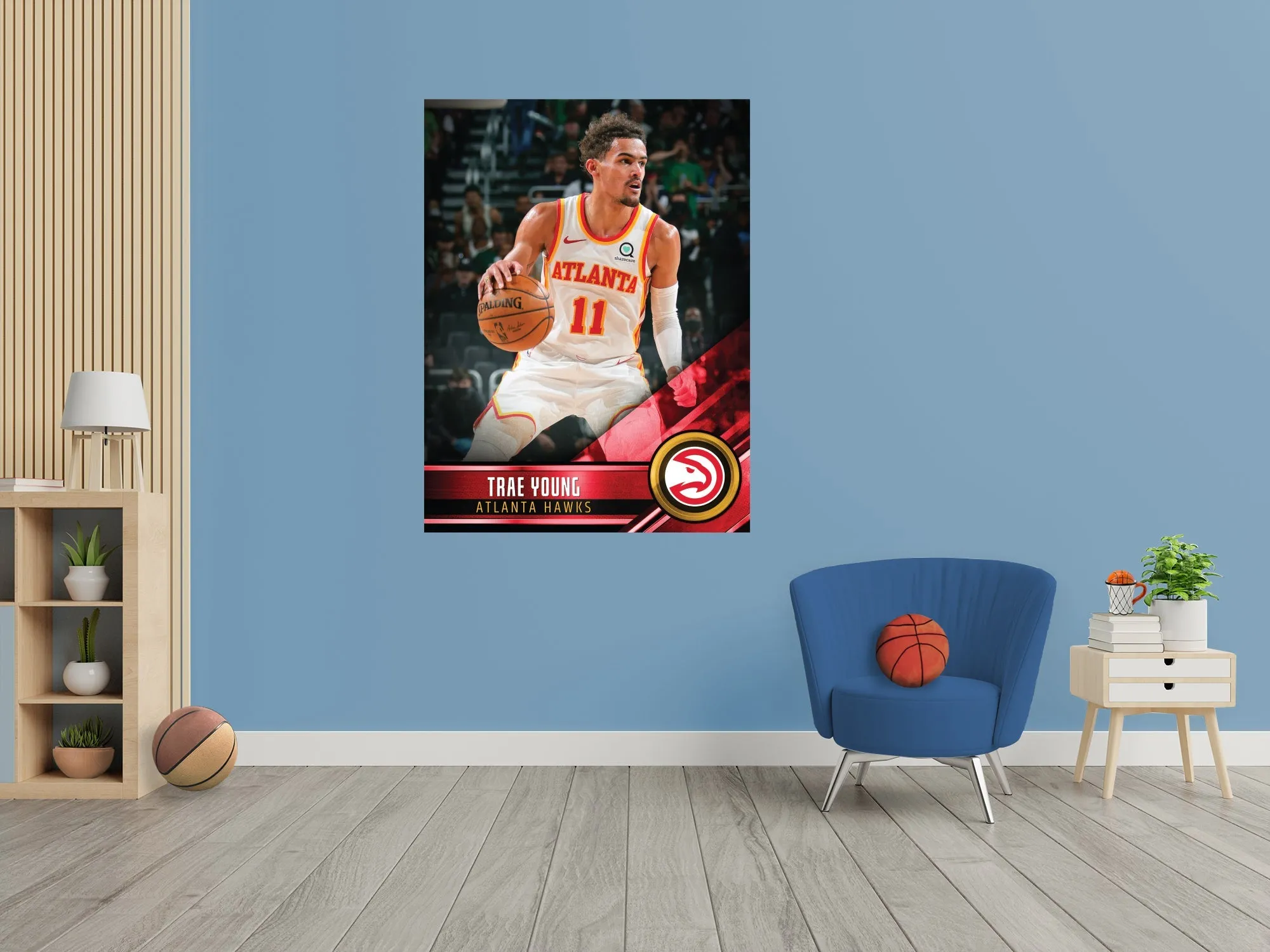 Atlanta Hawks: Trae Young Poster - Officially Licensed NBA Removable Adhesive Decal