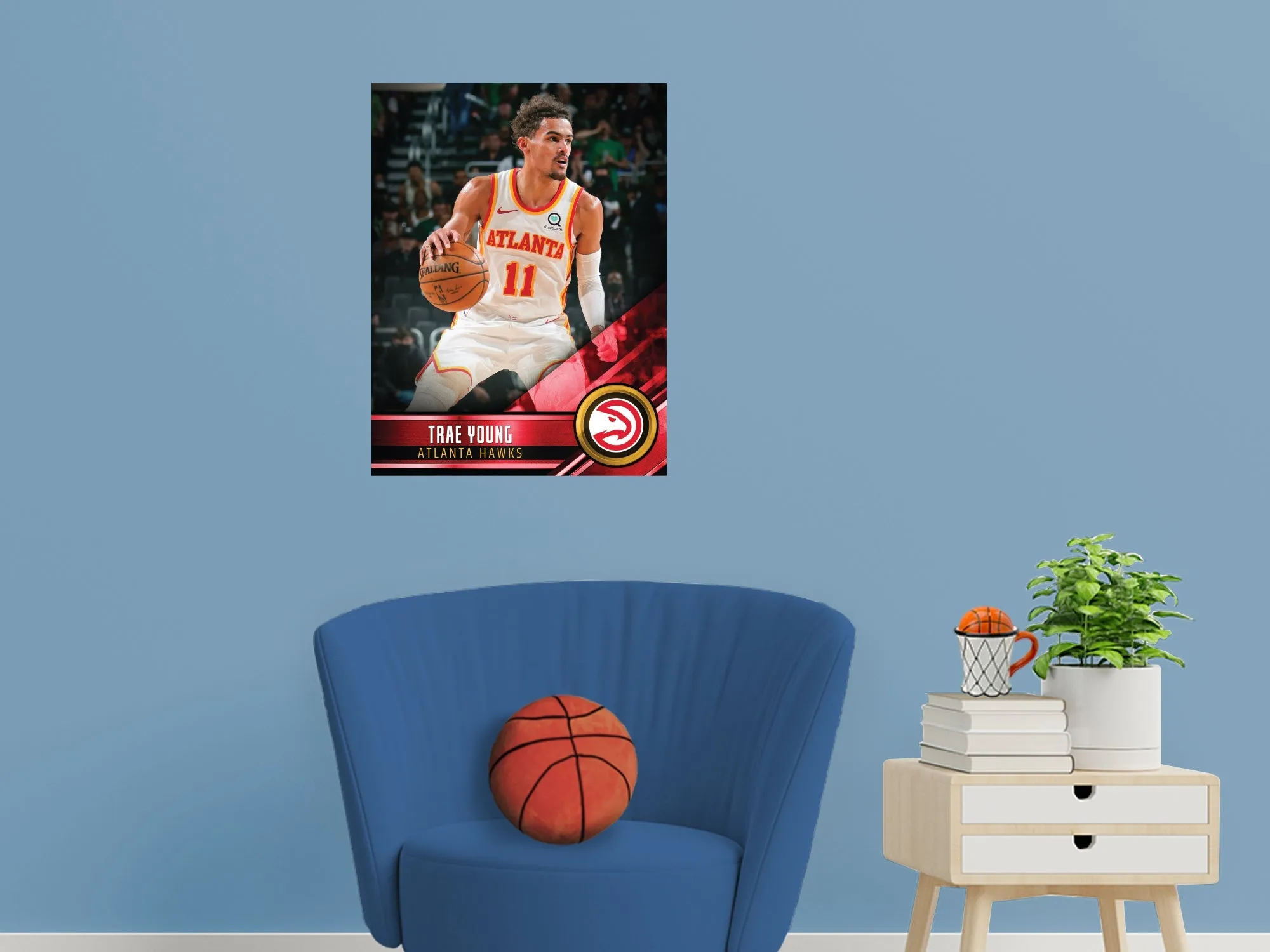 Atlanta Hawks: Trae Young Poster - Officially Licensed NBA Removable Adhesive Decal