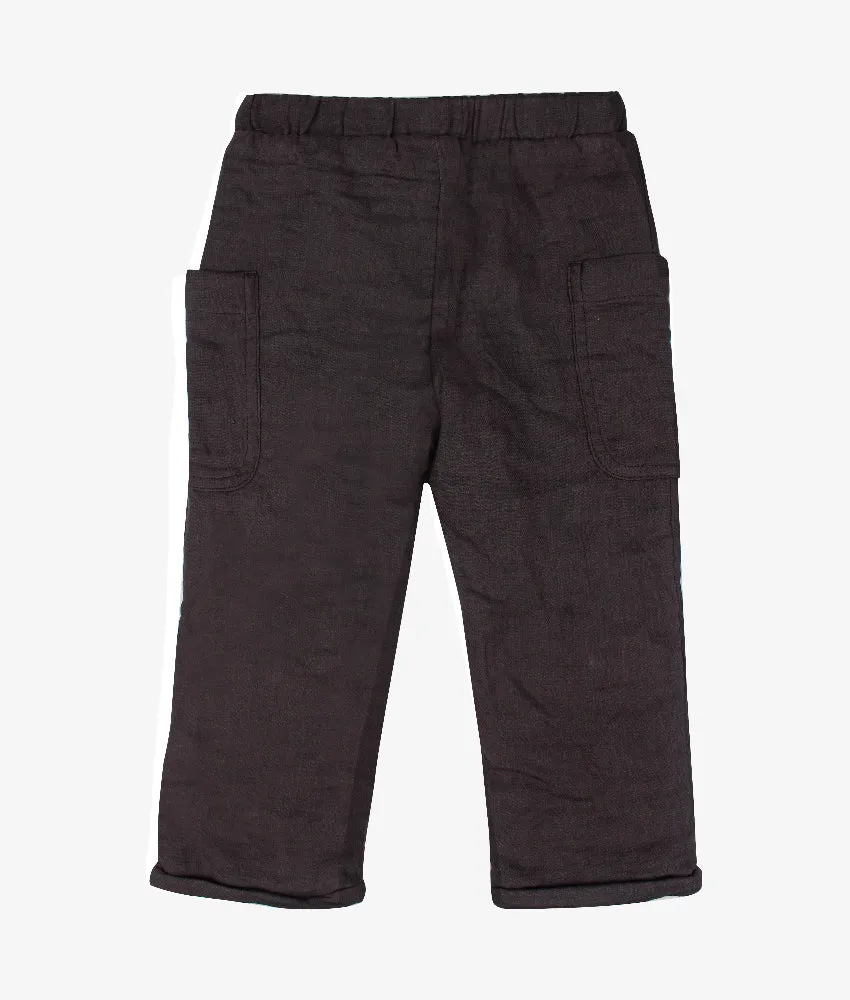 Baby Cotton Pant - Dark Gray