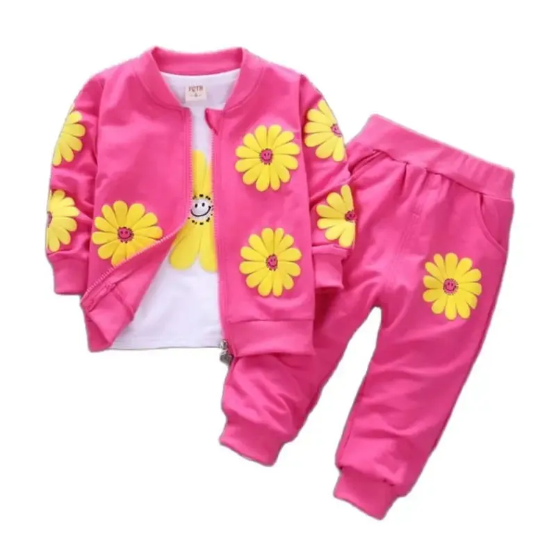 Baby Girl 0-4y Animal Floral Pink Tracksuit Sets