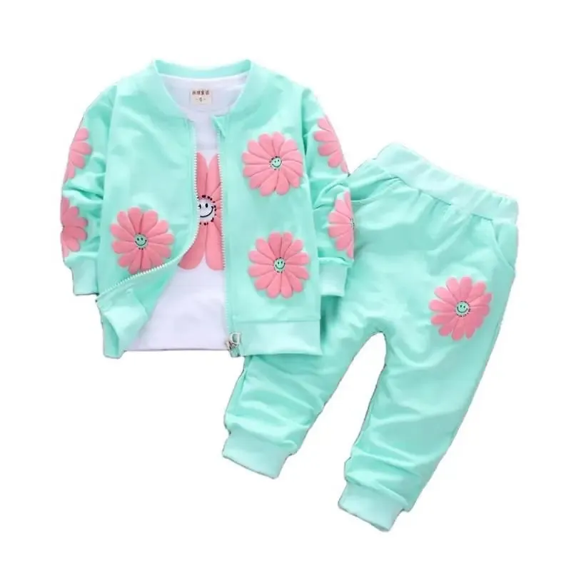 Baby Girl 0-4y Animal Floral Pink Tracksuit Sets