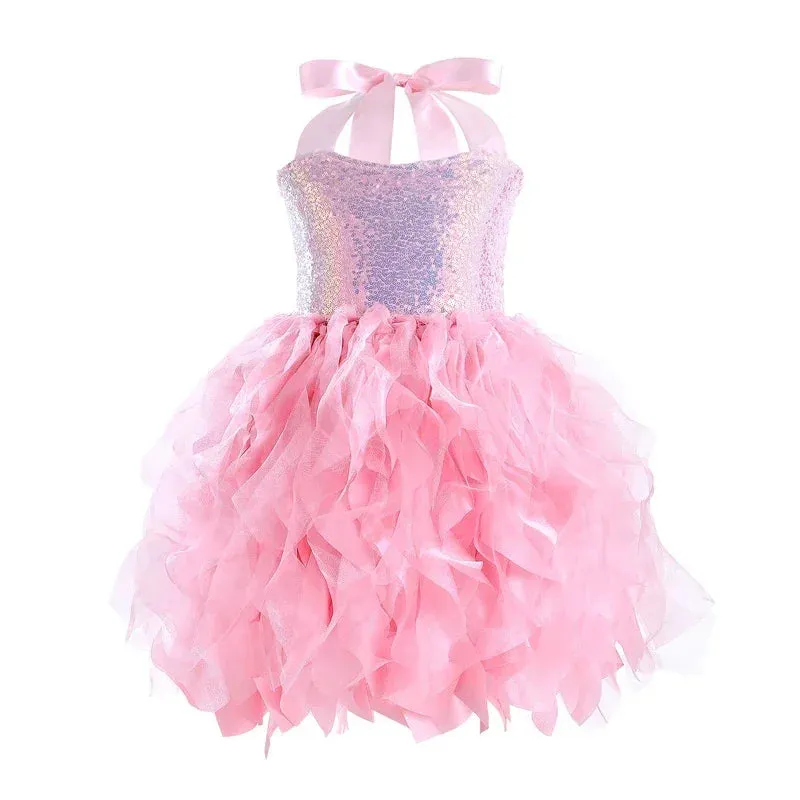 Baby Girl 2-12Y Rainbow Princess Birthday Dress