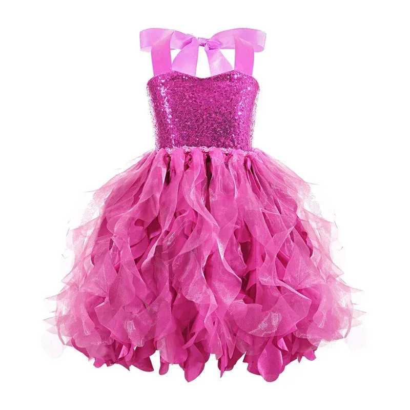 Baby Girl 2-12Y Rainbow Princess Birthday Dress