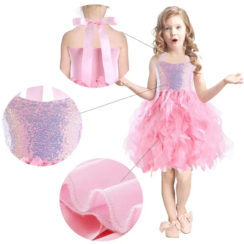 Baby Girl 2-12Y Rainbow Princess Birthday Dress