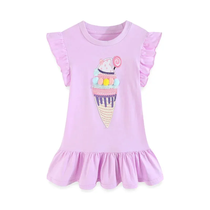 Baby Girl 2-7T Butterfly Unicorn Casual Frock Dress