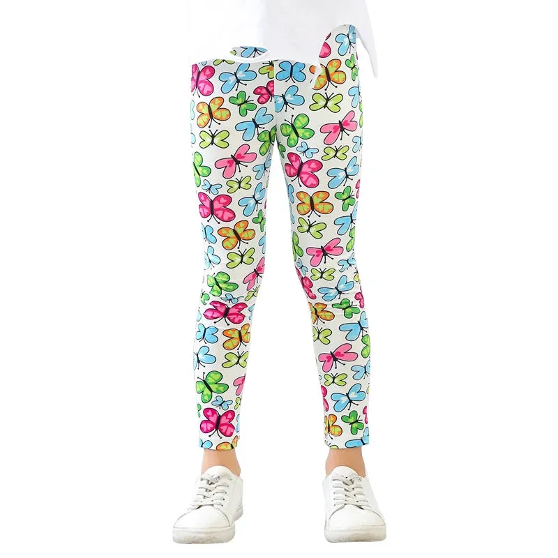 Baby Girl Butterfly Summer Animal 3D Pencil Leggings