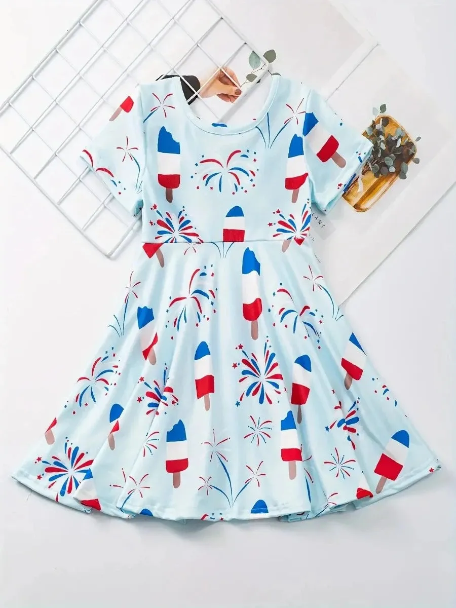 Baby Girl French Style Popsicle Dress