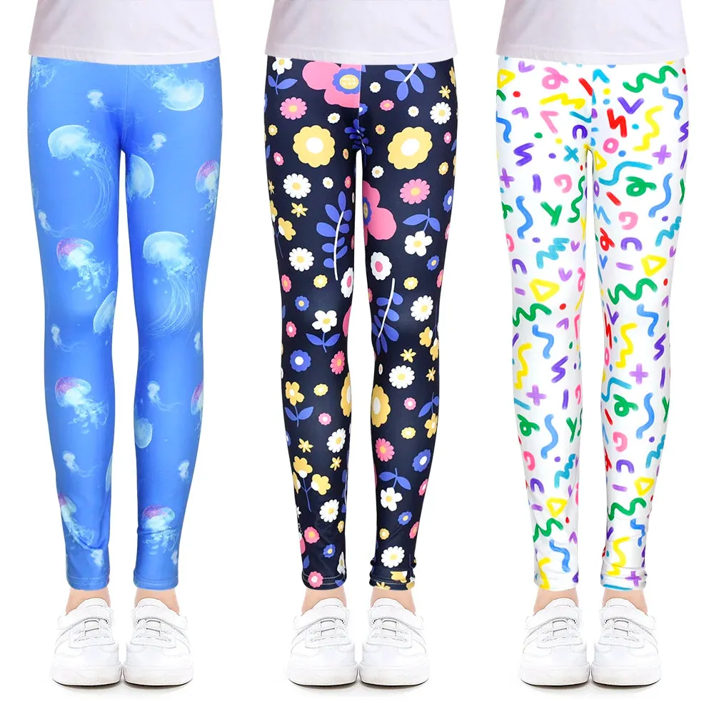 Baby Girl SEA Ocean Jellyfish 4-12Y Pencil Leggings