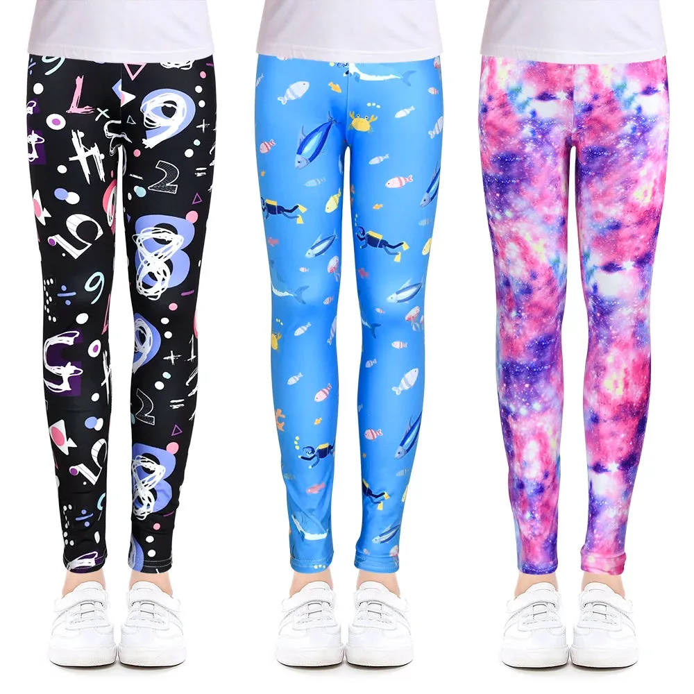 Baby Girl SEA Ocean Jellyfish 4-12Y Pencil Leggings