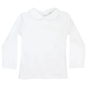 Bailey LS Knit Piped Shirt - White