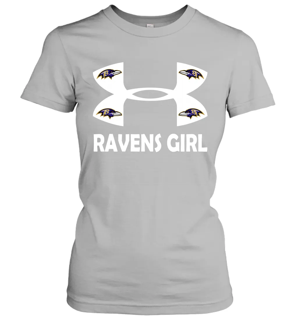 Baltimore Ravens Girl Under Armour Football Short Sleeve